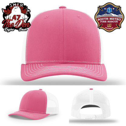 Custom firefighter hat built for Engine 47 Brush team