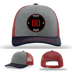 Custom branded hats with bold full color patches