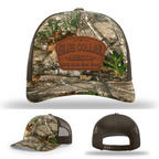 Richardson leather patch hat with 'Blue Collar America – Dirty Hands Clean Money 