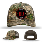 Leather patch hat with custom logo upload support