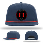Personalized hat with high-resolution leather patch detail
