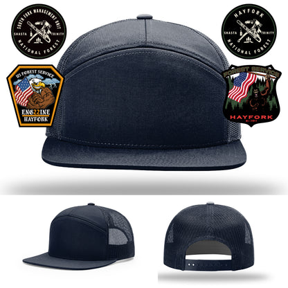 Hayfork Nation Forest duty hat with leather patch emblem