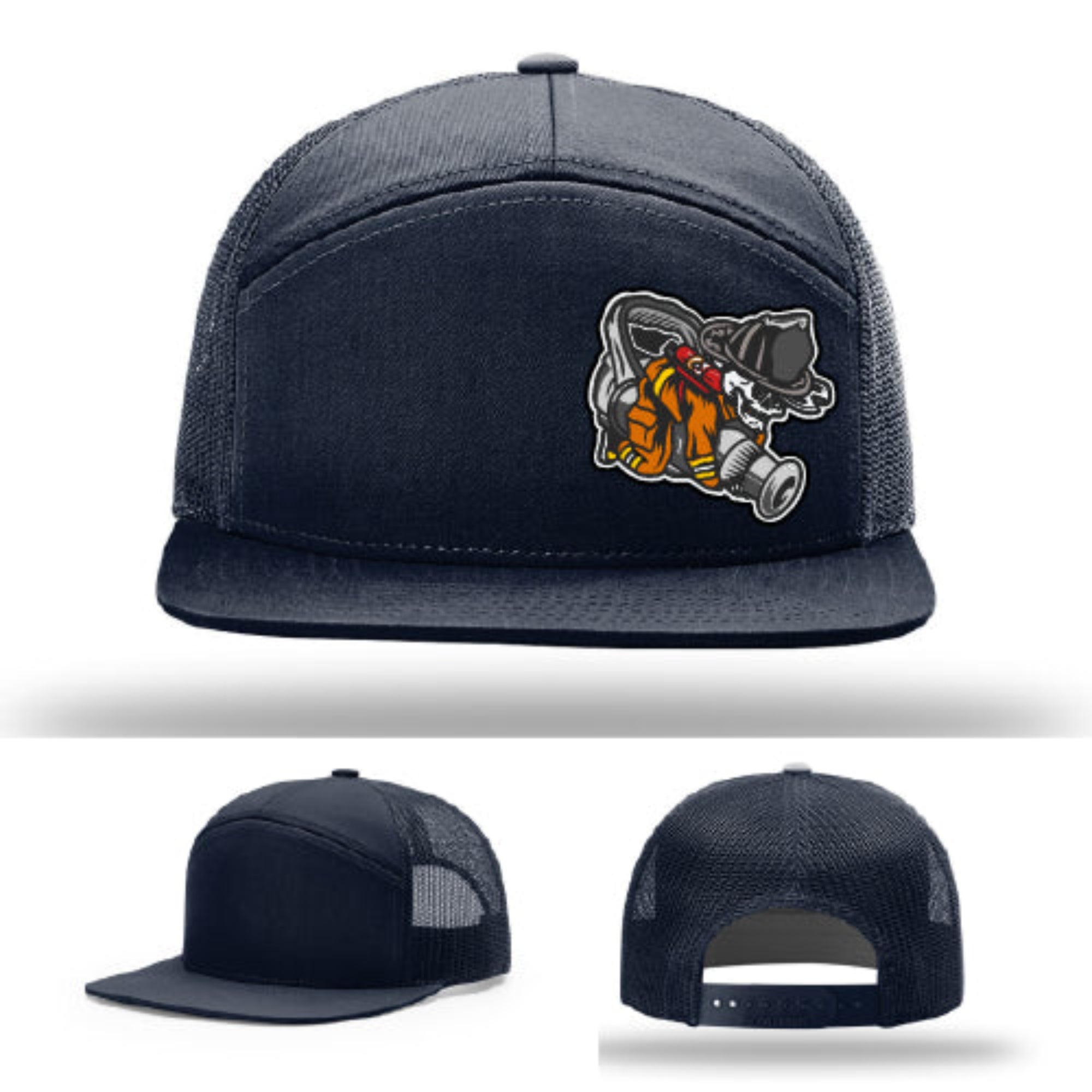 Firefighter lifestyle Richardson hat with fireman patch – represents brotherhood in style.