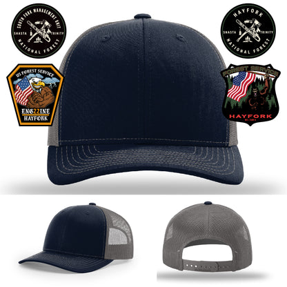 Personalized firefighter gear – Hayfork Nation Forest patch hat