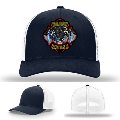 Firehouse-issued custom patch hat—Holly Springs Station 2
