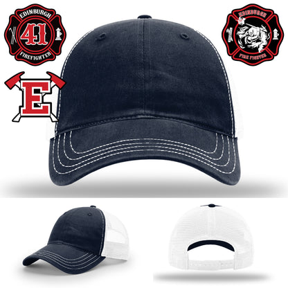 Edinburgh Firefighter hat with proud patch display