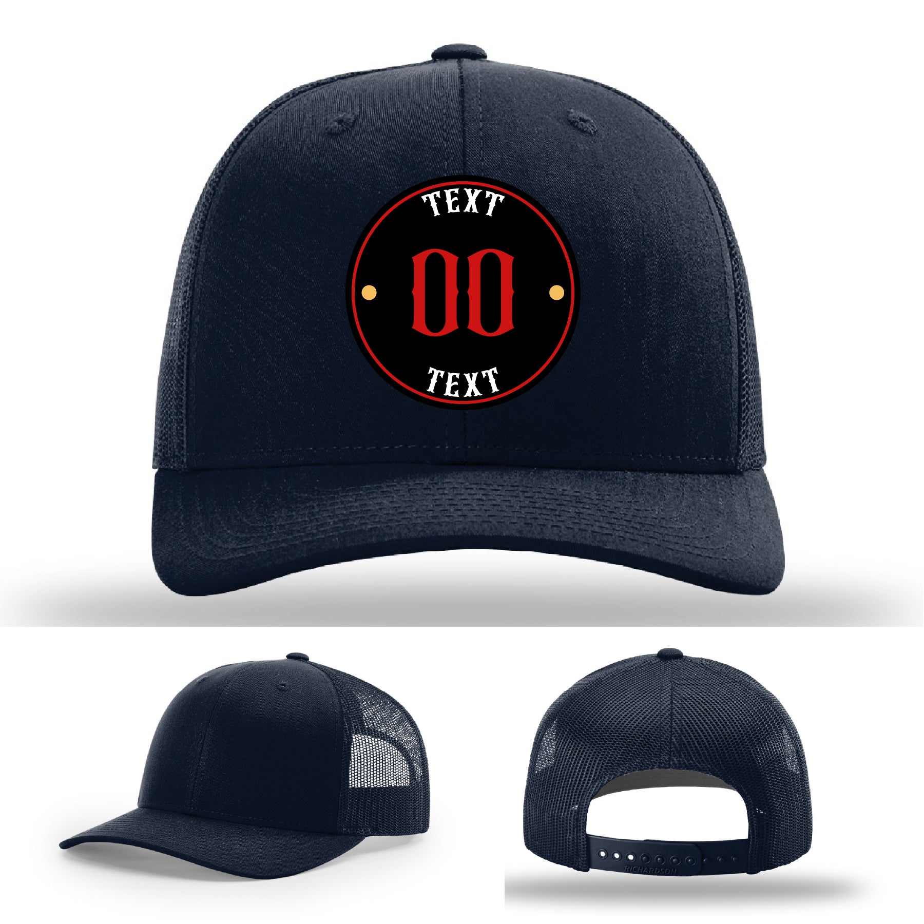 Design your own full color leather patch hat with ease