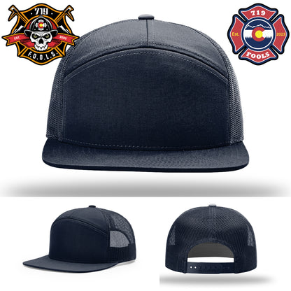 Richardson hat with custom firefighter patch by 719 FOOLS