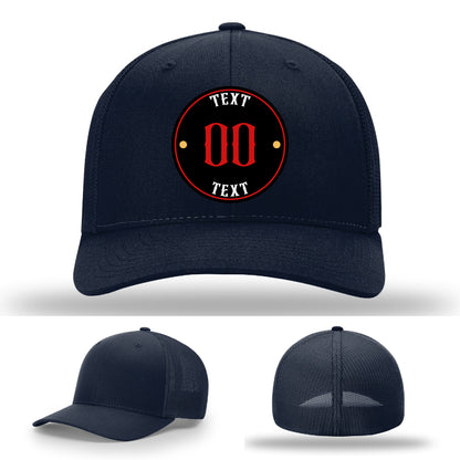 Fully custom leather patch hats for teams or businesses