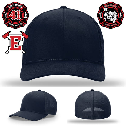 Custom patch firefighter hat for engine company style
