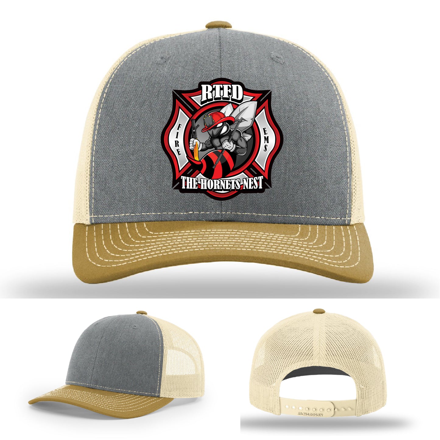 RTFD custom leather hat honoring Hornets Nest firehouse
