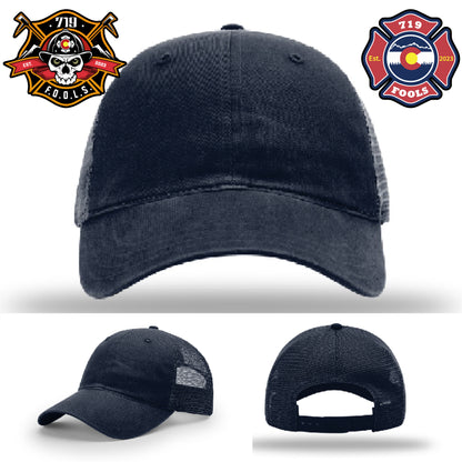 719 FOOLS axe and skull patch hat – firefighter-ready Richardson gear