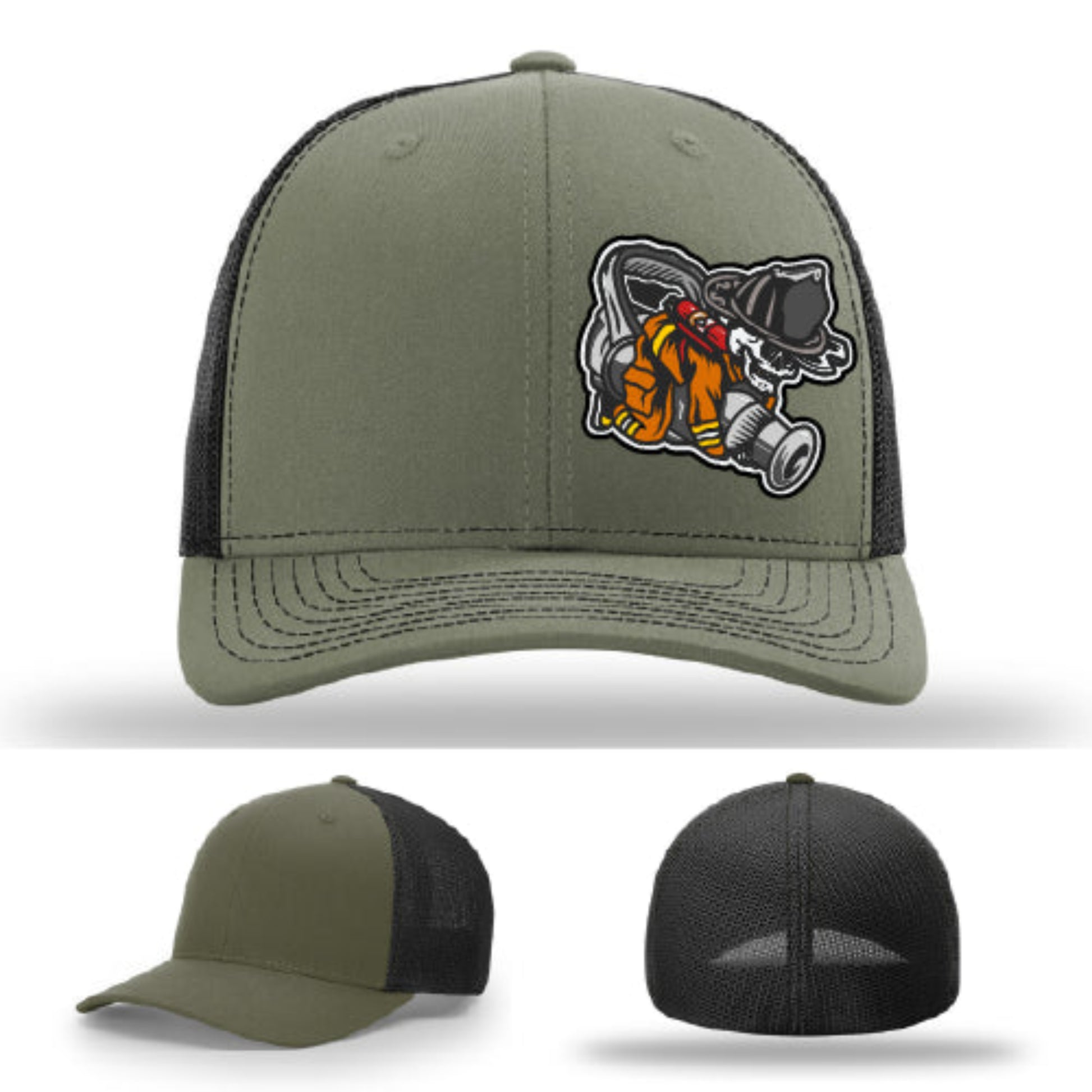 Firefighter lifestyle Richardson hat with fireman patch – lifestyle hat designed for firehouse veterans.