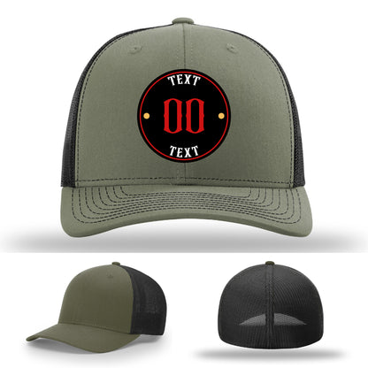 Business-ready leather patch hats with custom designs