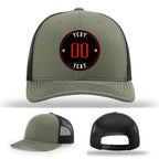 Custom hats with your brand logo in full color leather patches