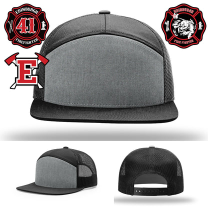 Crew-specific firefighter hat with strong custom design