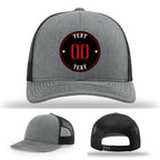 Professional leather patch hat with uploaded logo