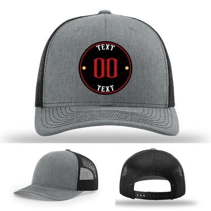 Professional leather patch hat with uploaded logo