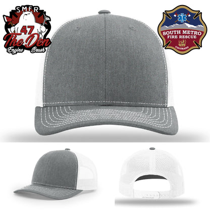 Custom patch firefighter hat made for Engine 47 brush unit