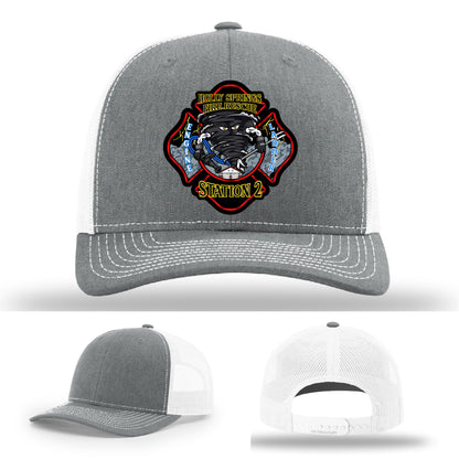 Holly Springs Station 2 responder hat with fire department patch