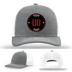 High-detail leather patch hat for custom branding