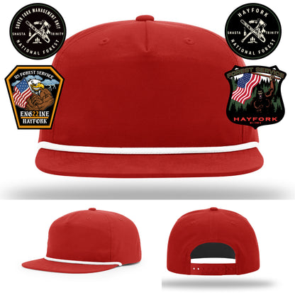 Firefighting lifestyle hat for Hayfork Nation Forest crews
