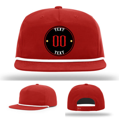 Create your own full color leather patch hat online
