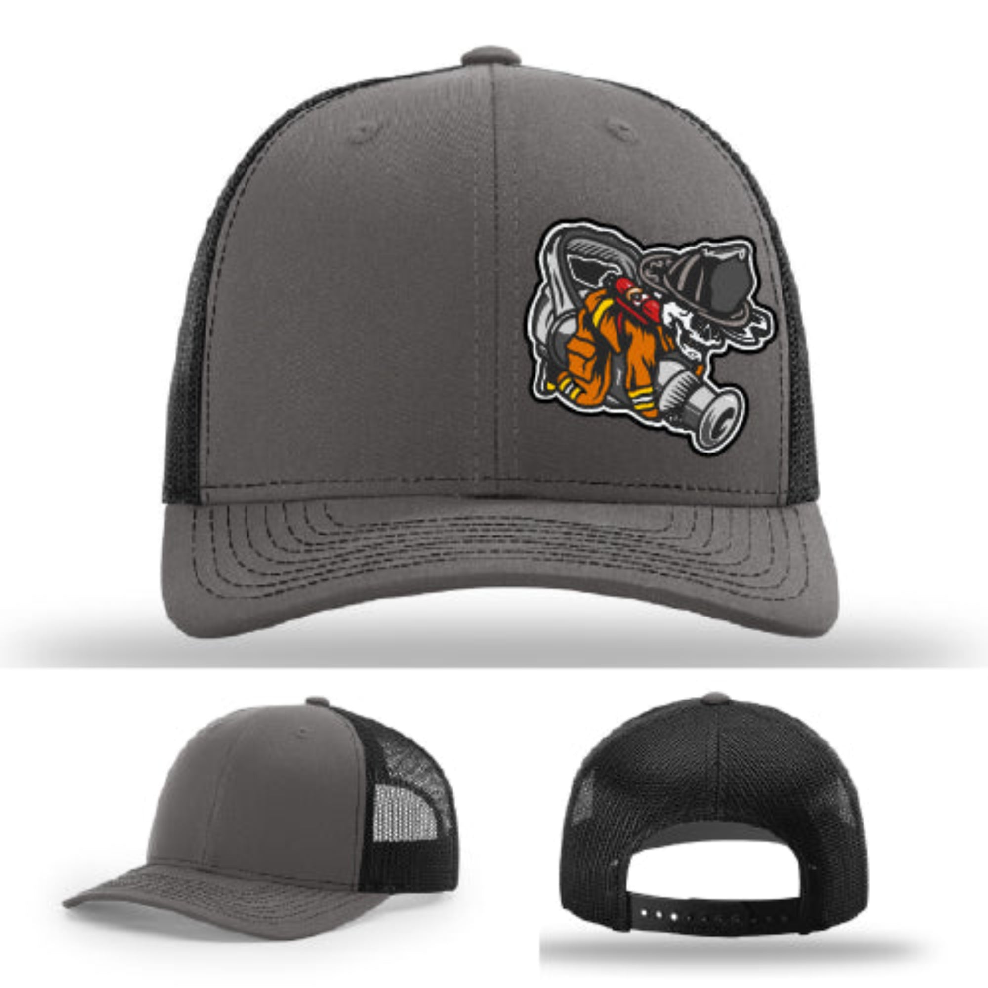 Firefighter lifestyle Richardson hat with fireman patch – popular firefighter hat with rugged fire gear style.