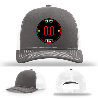 Eye-catching full color logo leather patch hat