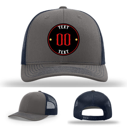 Custom leather patch hat made with your unique design