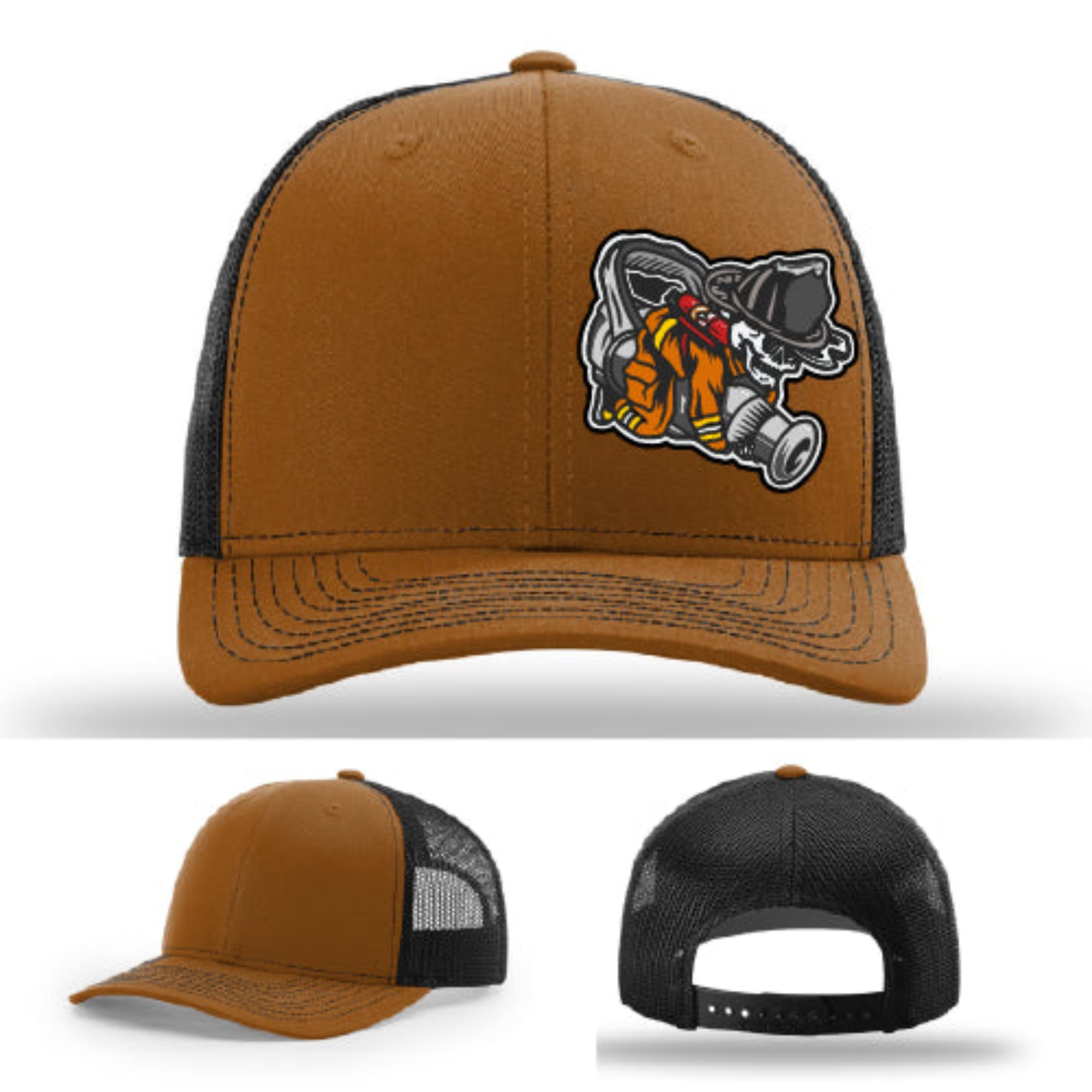 Firefighter lifestyle Richardson hat with fireman patch – for firemen who rep the job on and off shift.