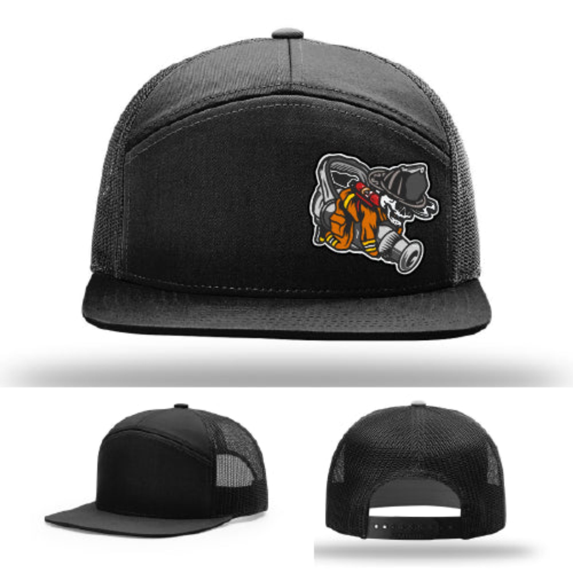 Firefighter lifestyle Richardson hat with fireman patch – firefighter-themed patch built for daily wear.
