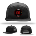 High-visibility full color leather patch hat for businesses