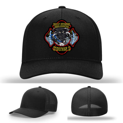 Station 2 firefighter hat for Holly Springs Fire Department crews