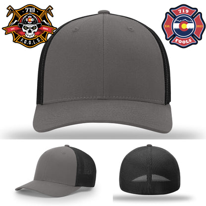 719 FOOLS firefighter edition patch – mounted on Richardson hat