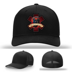 Firefighter gear patch variants – Racing the Reaper leather logo styles shown