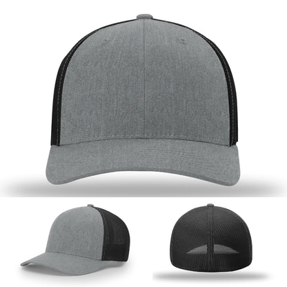 Sharp-profile leather patch hat for bold branding