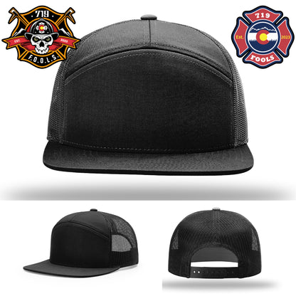 719 FOOLS firefighter emblem – leather patch placed on Richardson