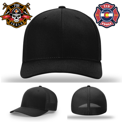 Fire crew hat featuring 719 FOOLS patch on Richardson base