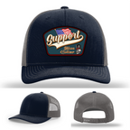 Support Blue Collar Leather Patch Hat gallery view twenty one