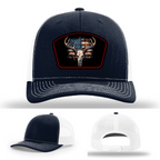 Patriotic Buck Leather Patch Hat Deer gallery view nine