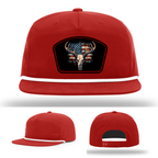 Patriotic Buck Leather Patch Hat Deer gallery view four