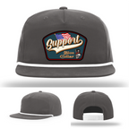 Support Blue Collar Leather Patch Hat gallery view nine