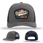 Support Blue Collar Leather Patch Hat gallery view seven