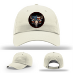 Patriotic deer hunting patches – leather logo variants shown on Richardson hats