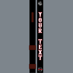 Personalized leather firefighter radio strap with adjustable fit and rugged construction