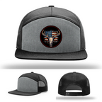Leather patch logo variations – patriotic deer skull designs on hunting hats