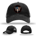 Patriotic Buck II Round Leather Patch gallery view four
