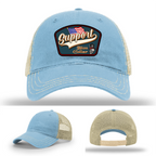 Richardson leather patch hat with 'Support Blue Collar' American flag design
