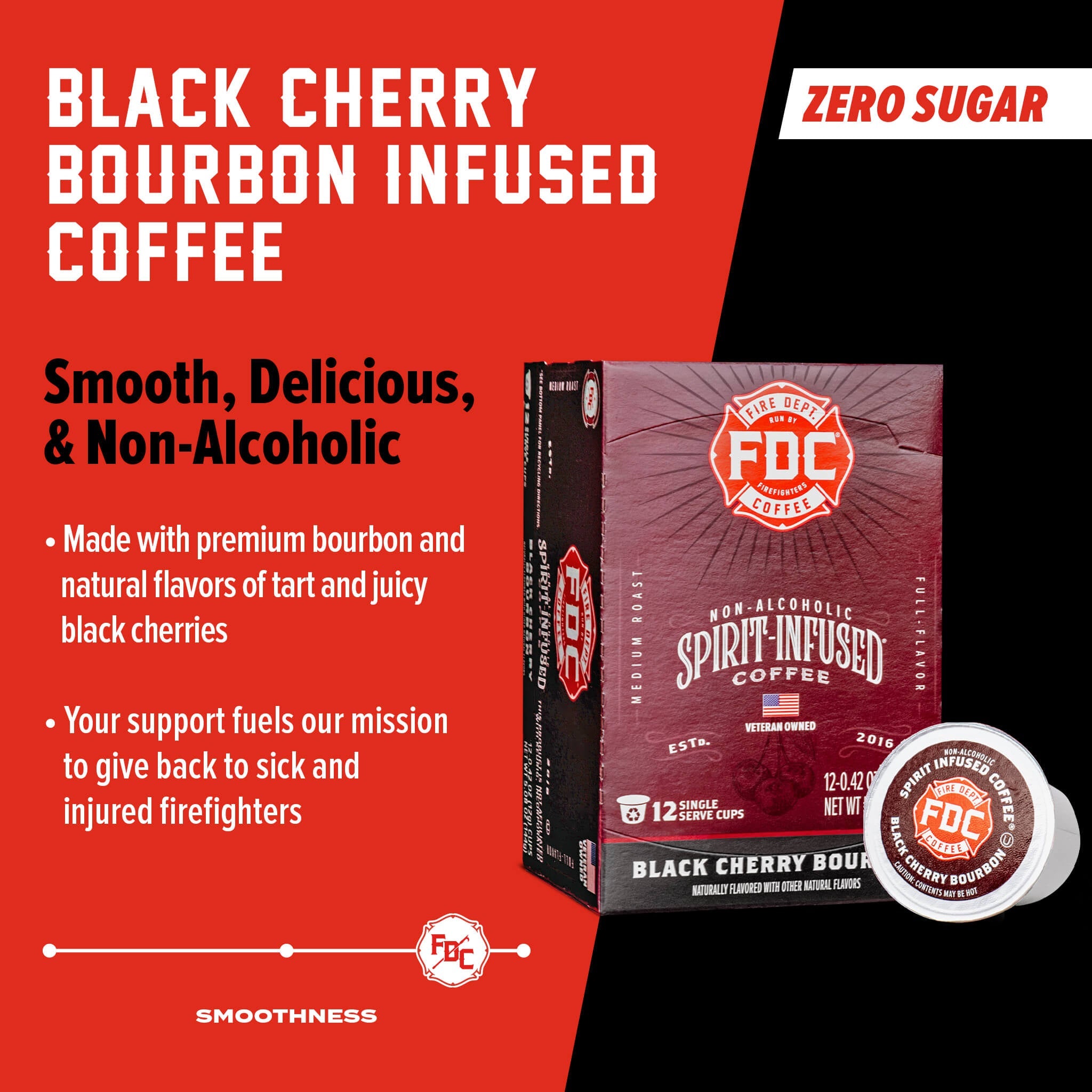 Black Cherry Bourbon Infused Coffee Pods